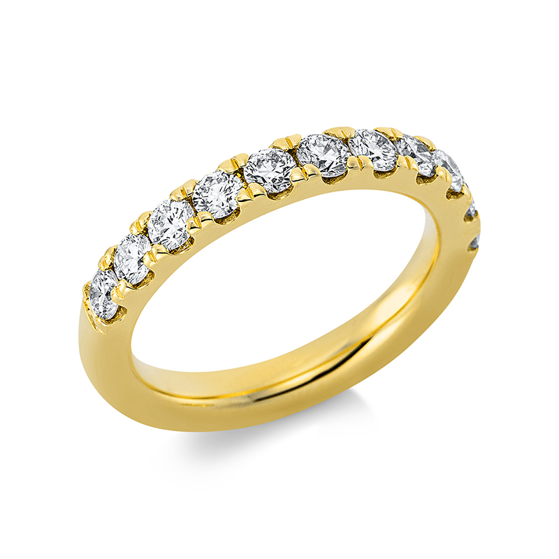 Image 90000620 - Ring 14 kt GG, 11 Brillanten 1,08 ct, TW-si, B:3,2 mm, Weite:50 =*=*= Unterkategorie: ...