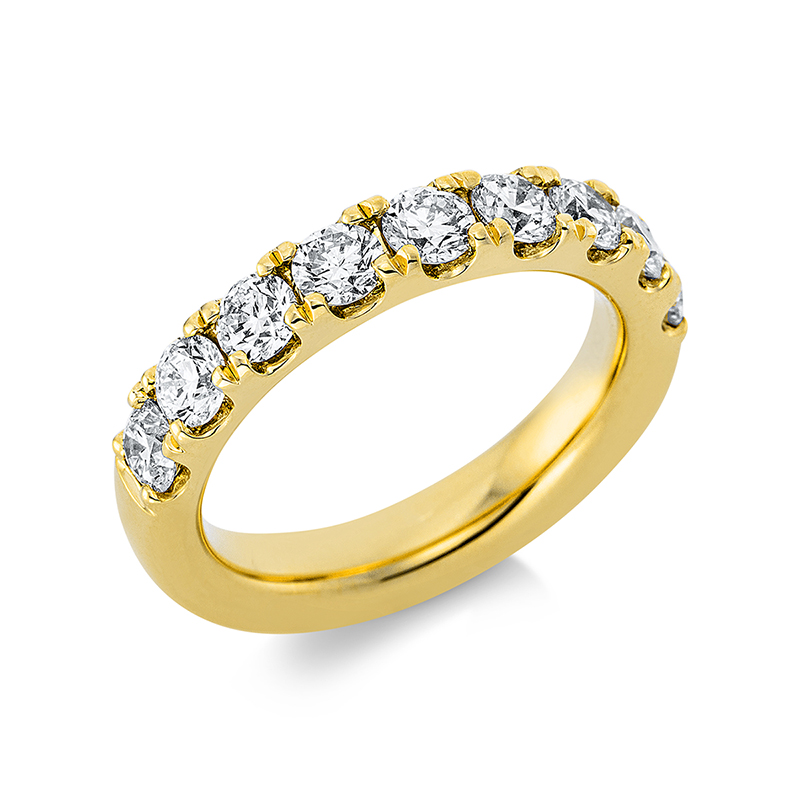 Image 90000660 - Ring 18 kt GG, 9 Brillanten 1,57 ct, TW-si, B:4,1 mm, Weite:56 =*=*= Unterkategorie: ...