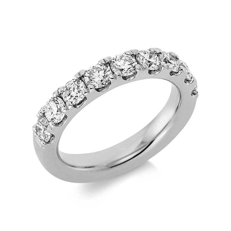 Image 90000670 - Ring 18 kt WG, 9 Brillanten 1,57 ct, TW-si, B:4,1 mm, Weite:52 =*=*= Unterkategorie: ...