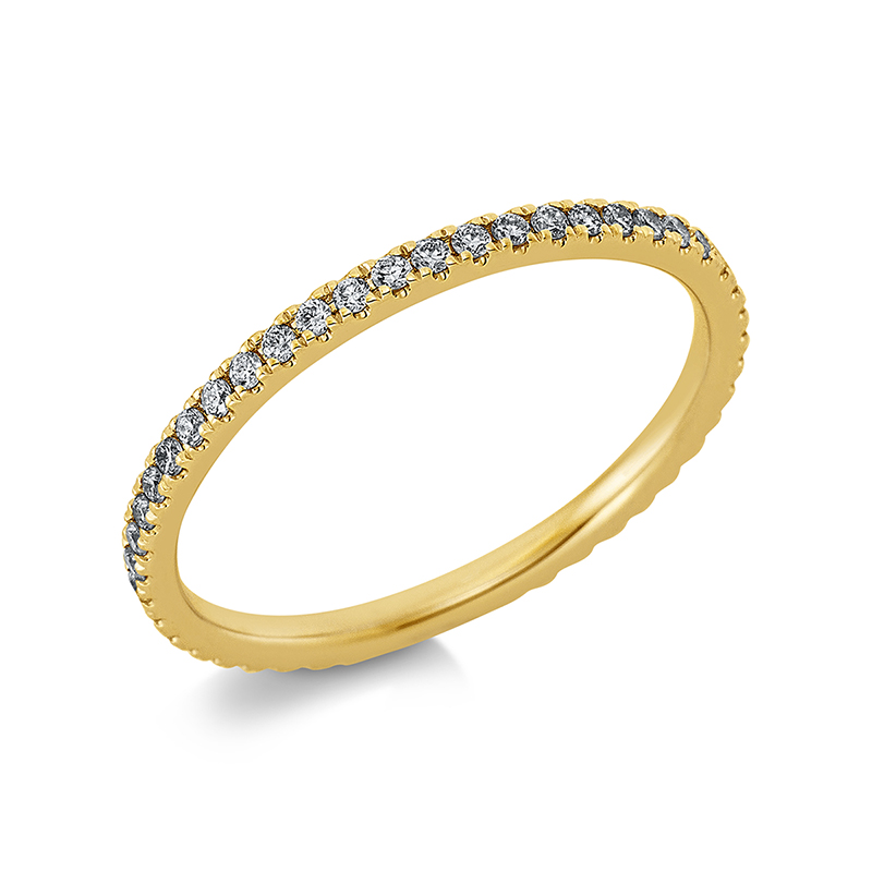 Image 90000693 - Ring 18 kt GG, 48 Brillanten 0,30 ct, TW-si, B:1,7 mm, Weite:56 =*=*= Unterkategorie: ...