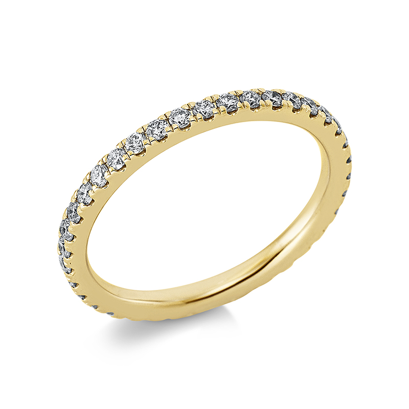 Image 90000736 - Ring 18 kt GG, 38 Brillanten 0,61 ct, TW-si, B:2,0 mm, Weite:56 =*=*= Unterkategorie: ...