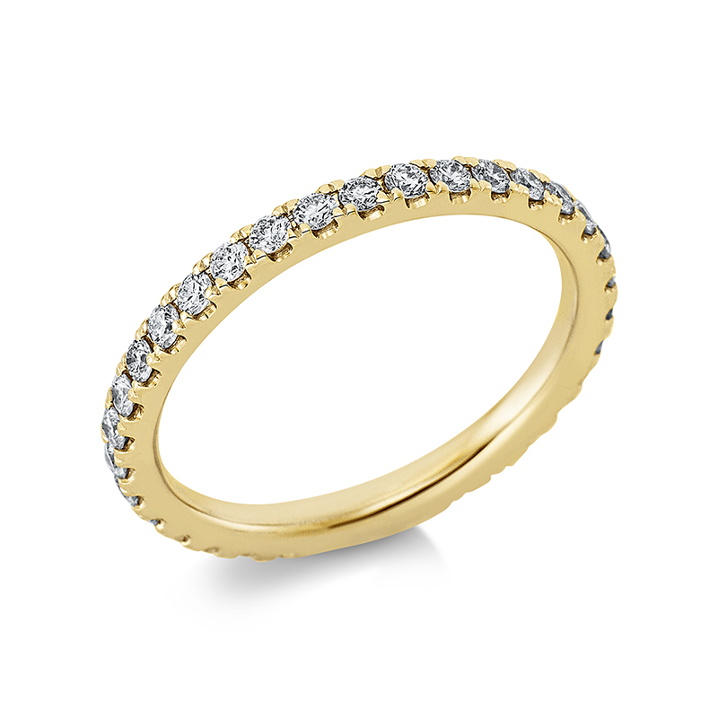 Image 90000749 - Ring 18 kt GG, 31 Brillanten 0,64 ct, TW-si, B:2,1 mm, Weite:50 =*=*= Unterkategorie: ...