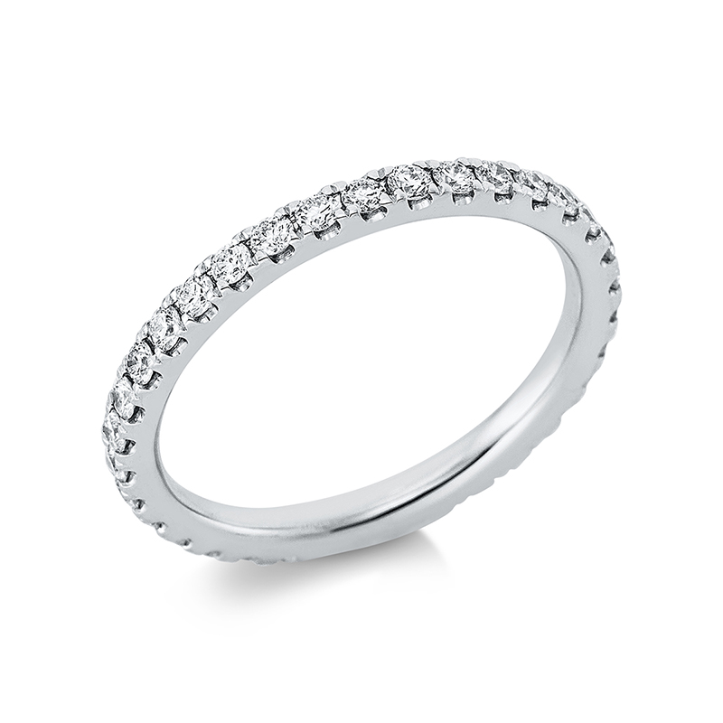 Image 90000752 - Ring 950 Pt Platin, 34 Brillanten 0,69 ct, TW-si, B:2,1 mm, ...