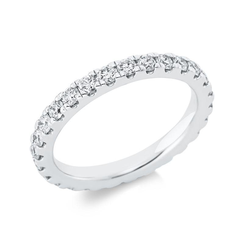 Image 90000845 - Ring 18 kt WG, 28 Brillanten 1,29 ct, TW-si, B:2,7 mm, Weite:56 =*=*= Unterkategorie: ...