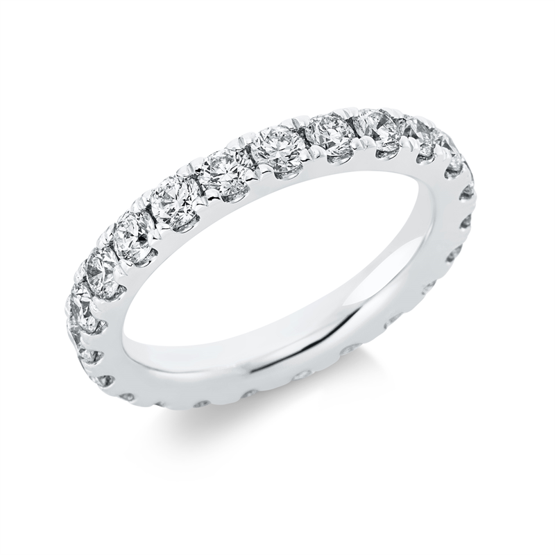 Image 90000899 - Ring 18 kt WG, 23 Brillanten 2,11 ct, TW-si, B:3,1 mm, Weite:56 =*=*= Unterkategorie: ...