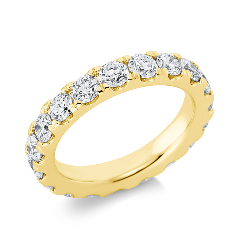 Image 90000924 - Ring 18 kt GG, 19 Brillanten 3,28 ct, TW-si, B:4,0 mm, Weite:56 =*=*= Unterkategorie: ...