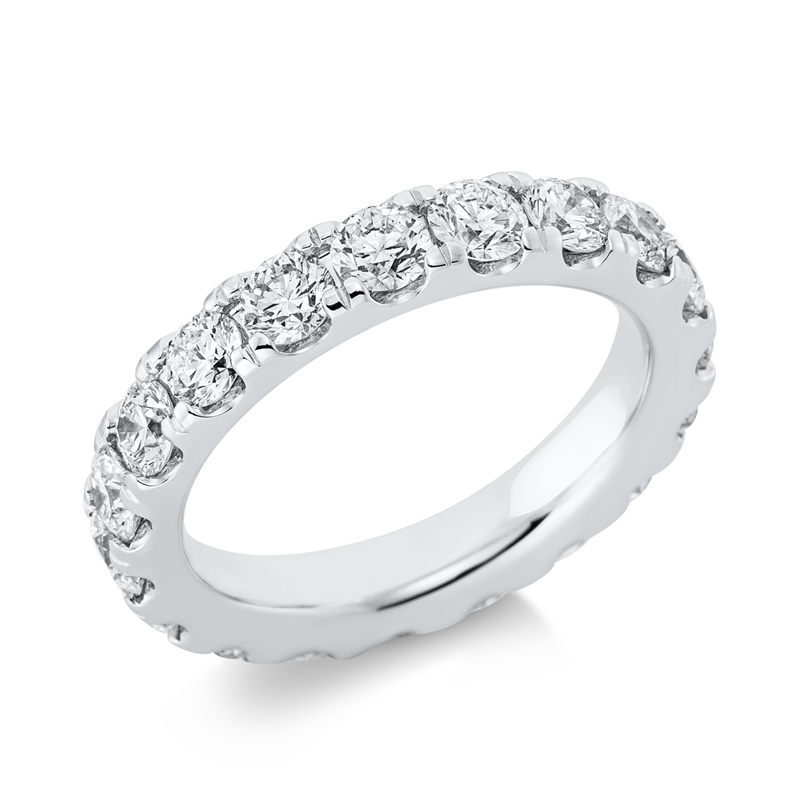 Image 90000936 - Ring 18 kt WG, 19 Brillanten 3,29 ct, TW-si, B:4,0 mm, Weite:56 =*=*= Unterkategorie: ...