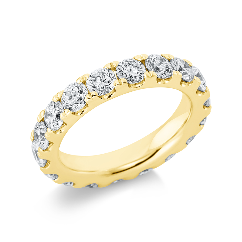 Image 90000944 - Ring 18 kt GG, 19 Brillanten 3,67 ct, TW-si, B:4,3 mm, Weite:56 =*=*= Unterkategorie: ...
