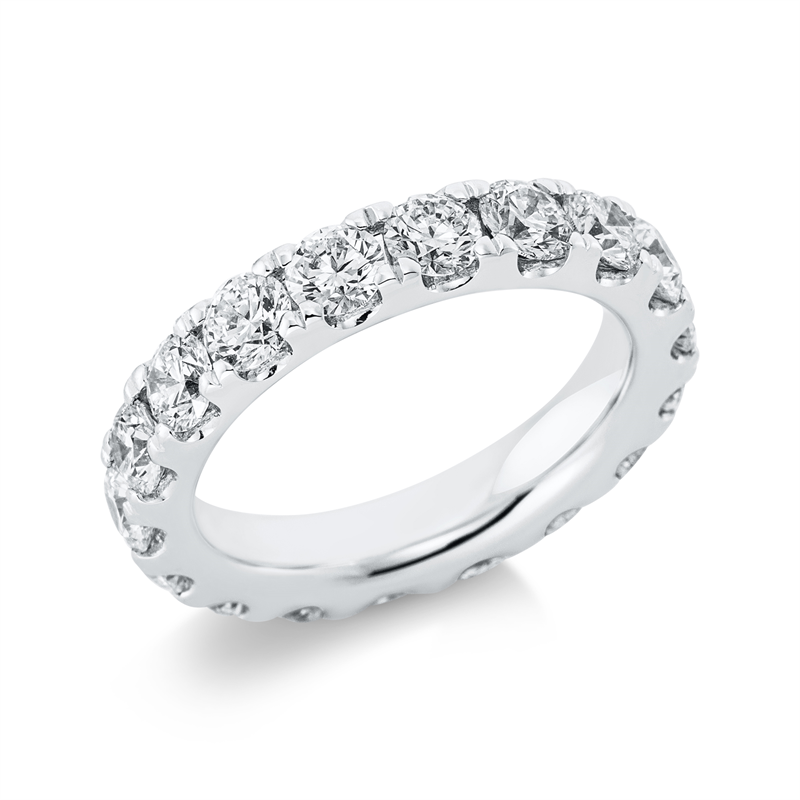 Image 90000956 - Ring 18 kt WG, 19 Brillanten 3,64 ct, TW-si, B:4,3 mm, Weite:56 =*=*= Unterkategorie: ...