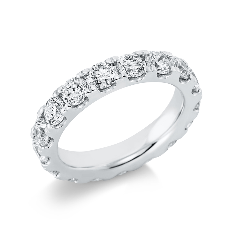 Image 90000977 - Ring 18 kt WG, 17 Brillanten 4,04 ct, TW-si, B:4,3 mm, Weite:56 =*=*= Unterkategorie: ...