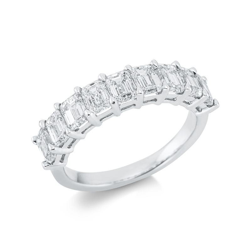 Image 90001012 - Ring 18 kt WG, 9 Sm.schliff 2,79 ct, TW-si, Weite:54,5 =*=*= Unterkategorie: Exklusiv, ...