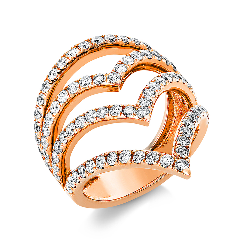 Image 90001016 - Ring 18 kt RG, 86 Brillanten 1,66 ct, TW-vsi/si, Weite:53 =*=*= Unterkategorie: ...