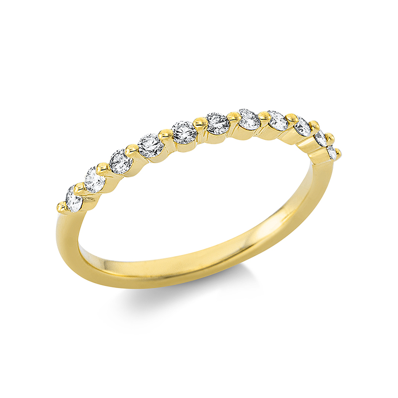Image Ring 18 kt GG, 11 Brillanten 0,26 ct, TW-si, B:1,8 mm, Weite:53