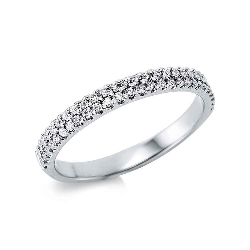 Image 90001049 - Ring 18 kt WG, 52 Brillanten 0,25 ct, TW-si, B:2,5 mm, Weite:54 =*=*= Unterkategorie: ...