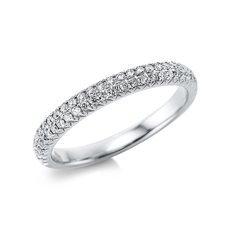 Image 90001050 - Ring 18 kt WG, 50 Brillanten 0,30 ct, TW-si, H:2,6 mm, Weite:54 =*=*= Unterkategorie: ...