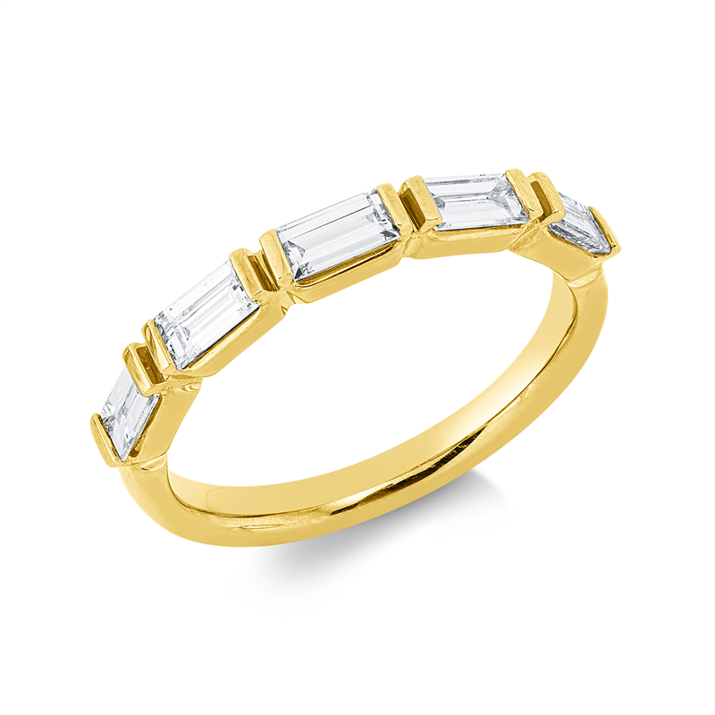 Image 90001093 - Ring 18 kt GG, 5 Baguette 0,60 ct, TW-vsi, B:2,5 mm, Weite:52 =*=*= Unterkategorie: ...
