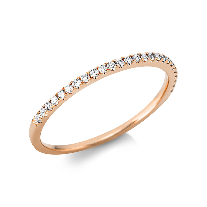 Image 90001096 - Ring 18 kt RG, 26 Brillanten 0,13 ct, TW-si, B:1,2 mm, Weite:52 =*=*= Unterkategorie: ...