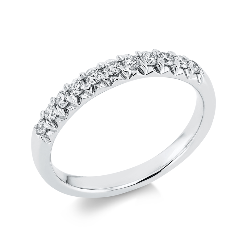 Image 90001110 - Ring 18 kt WG, 11 Brillanten 0,32 ct, TW-si, Weite:53 =*=*= Unterkategorie: Memoire ...