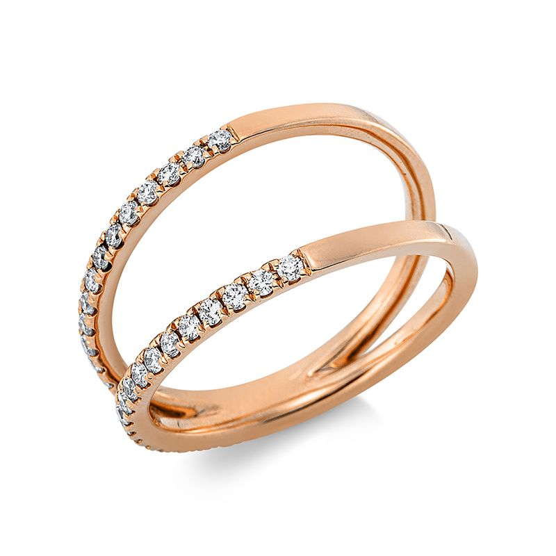 Image 90001112 - Ring 18 kt RG, 38 Brillanten 0,36 ct, TW-si, Weite:53 =*=*= Unterkategorie: Modern ...