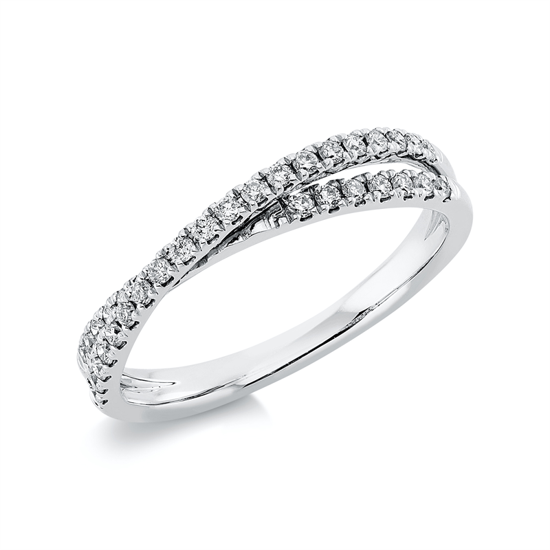 Image 90001144 - Ring 18 kt WG, 34 Brillanten 0,29 ct, TW-si, Weite:54 =*=*= Unterkategorie: Modern ...