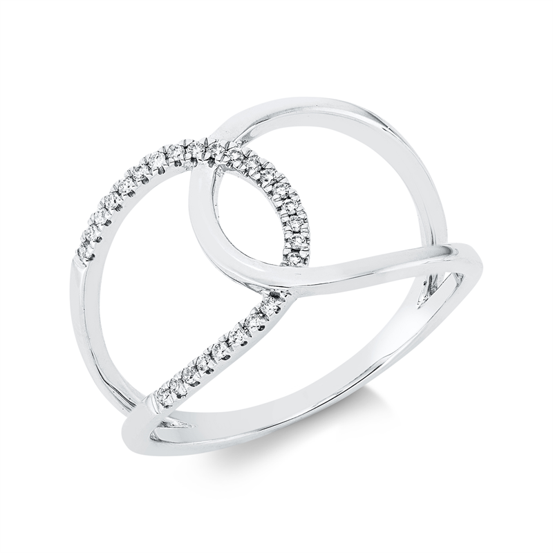 Image 90001145 - Ring 18 kt WG, 26 Brillanten 0,08 ct, TW-si, Weite:54 =*=*= Unterkategorie: Modern ...