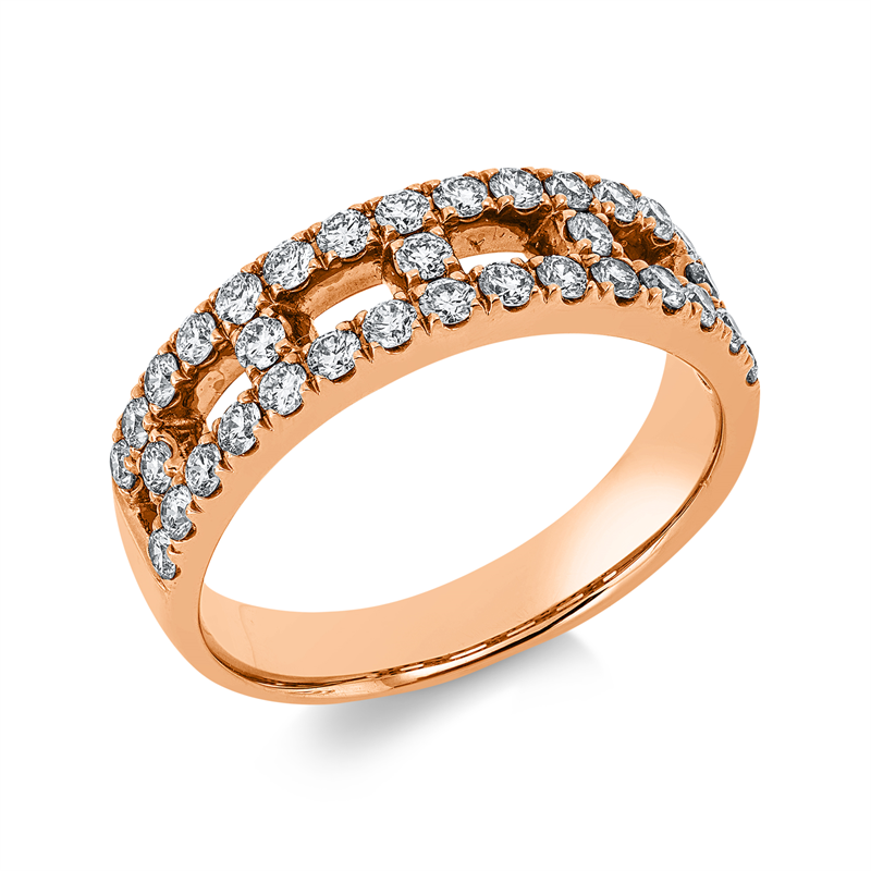 Image 90001148 - Ring 18 kt RG, 35 Brillanten 0,74 ct, TW-si, Weite:54 =*=*= Unterkategorie: Modern ...
