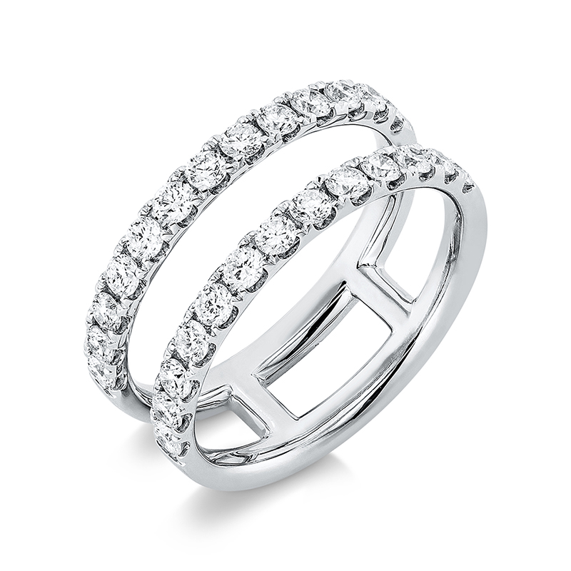 Image 90001176 - Ring 18 kt WG, 26 Brillanten 0,77 ct, TW-si, Weite:53 =*=*= Unterkategorie: Modern ...