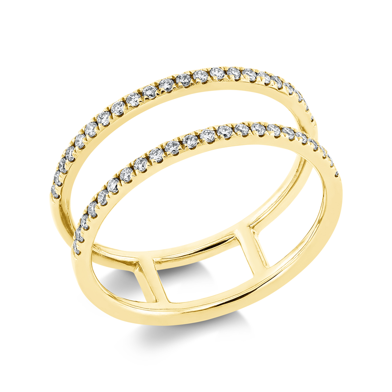 Image 90001177 - Ring 18 kt GG, 44 Brillanten 0,26 ct, TW-si, Weite:53 =*=*= Unterkategorie: Modern ...