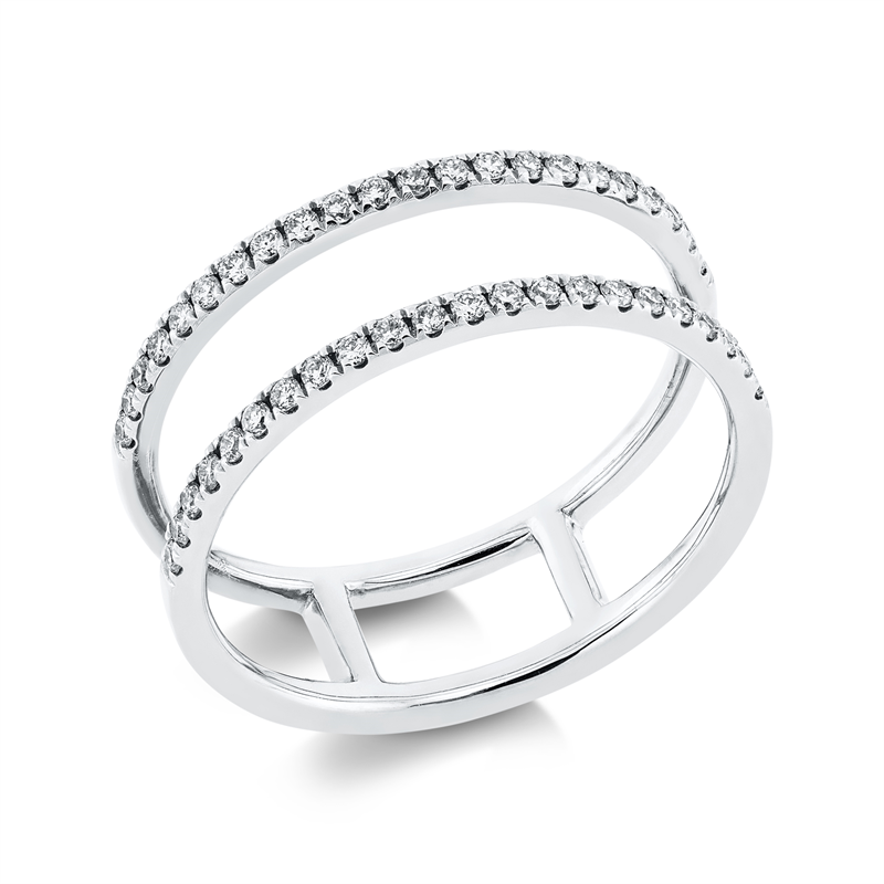 Image 90001178 - Ring 18 kt WG, 44 Brillanten 0,27 ct, TW-si, Weite:53 =*=*= Unterkategorie: Modern ...