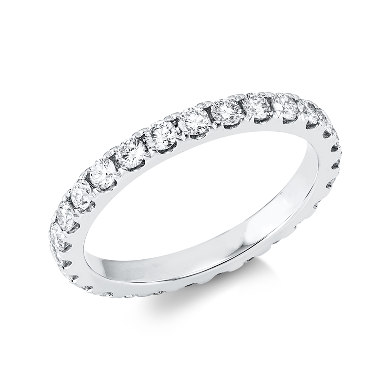 Image 90001207 - Ring 18 kt WG, 27 Brillanten 1,11 ct, W-si, B:2,3 mm, Weite:54 =*=*= Unterkategorie: ...