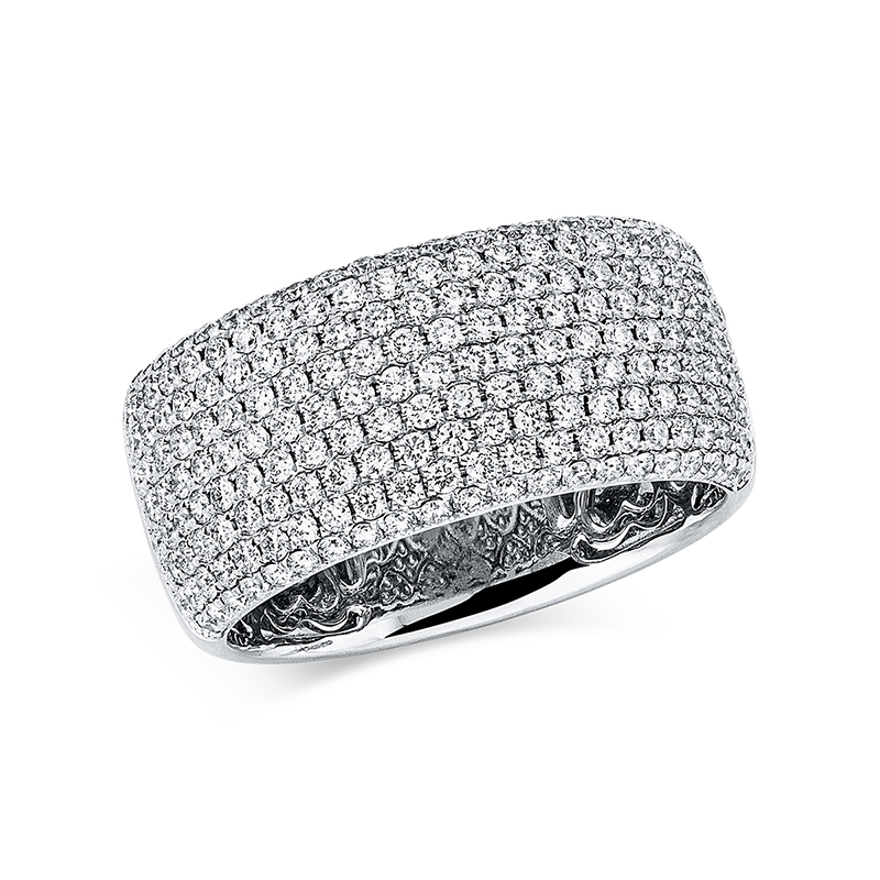 Image 90001214 - Ring 18 kt WG, 151 Brillanten 1,00 ct, TW-si, Weite:55 =*=*= Unterkategorie: Pavé, ...