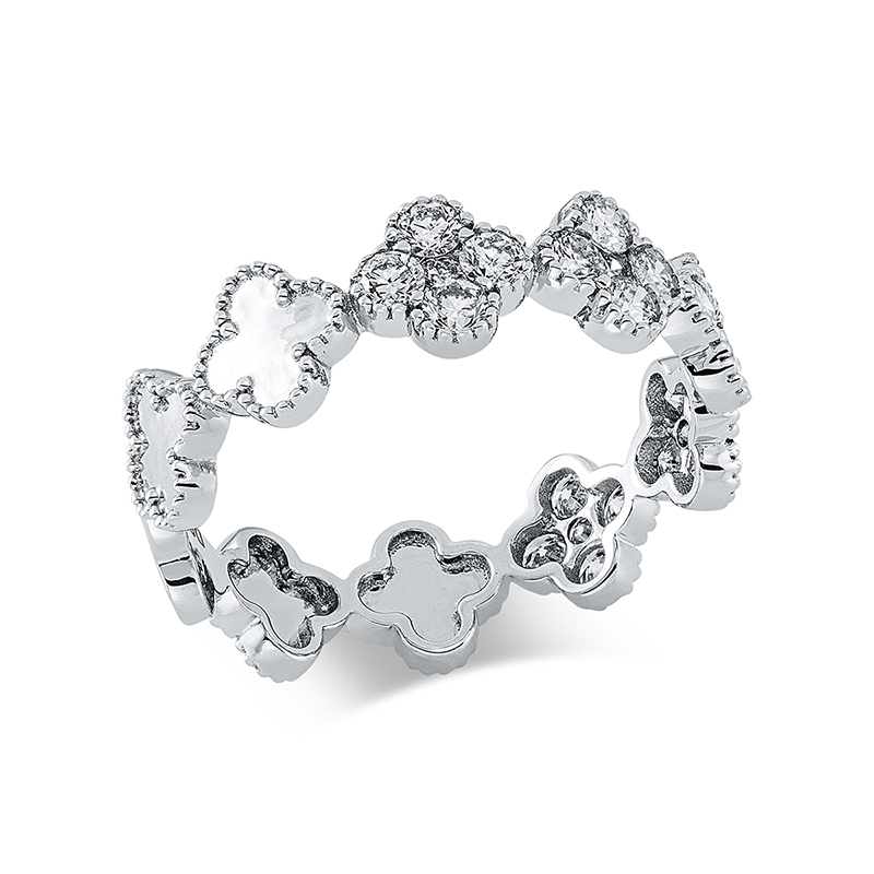 Image 90001223 - Ring 18 kt WG, 25 Brillanten 0,80 ct, W-si, Weite:54 =*=*= Unterkategorie: Modern ...