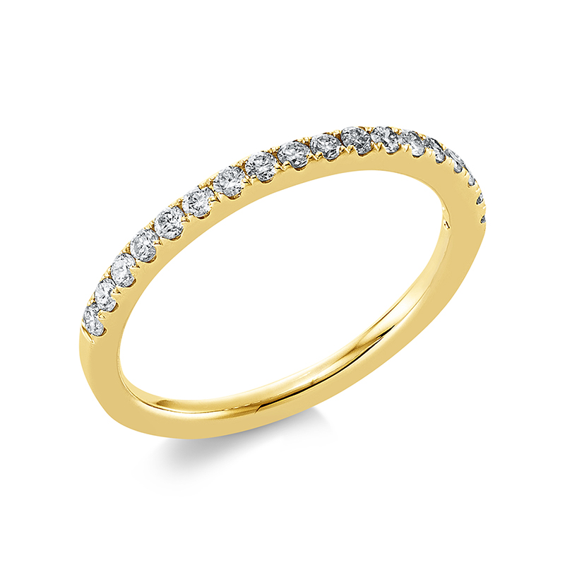 Image 90001252 - Ring 18 kt GG, 18 Brillanten 0,27 ct, TW-si, Weite:52 =*=*= Unterkategorie: Memoire ...