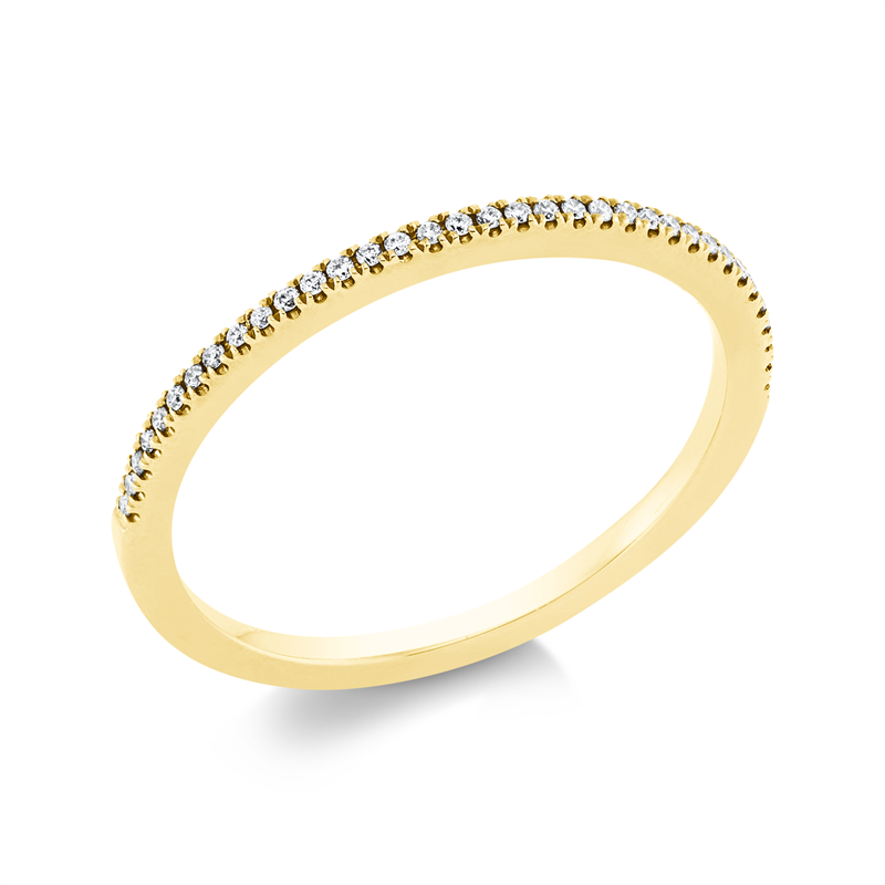 Image 90001255 - Ring 18 kt GG, 35 Brillanten 0,08 ct, W-si, Weite:54 =*=*= Unterkategorie: Memoire ...