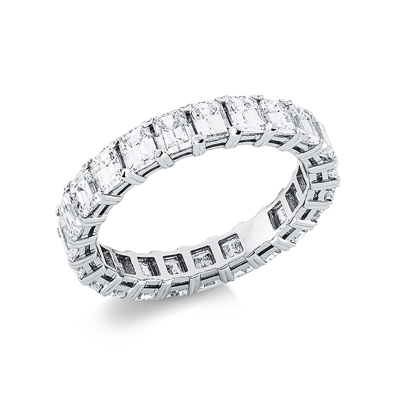 Image 90001263 - Ring 18 kt WG, 23 Sm.schliff 3,35 ct, TW-vsi, B:3,8 mm, Weite:54 =*=*= Unterkategorie: ...