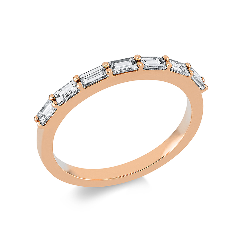 Image 90001265 - Ring 18 kt RG, 7 Baguette 0,52 ct, TW-vsi, B:2,1 mm, Weite:54 =*=*= Unterkategorie: ...