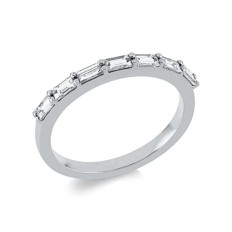 Image 90001266 - Ring 18 kt WG, 7 Baguette 0,52 ct, TW-vsi, B:2,0 mm, Weite:54 =*=*= Unterkategorie: ...