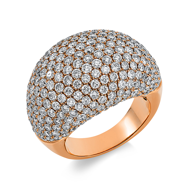 Image 90001287 - Ring 18 kt RG, 261 Brillanten 4,94 ct, TW-vsi, B:17,0 mm, ...