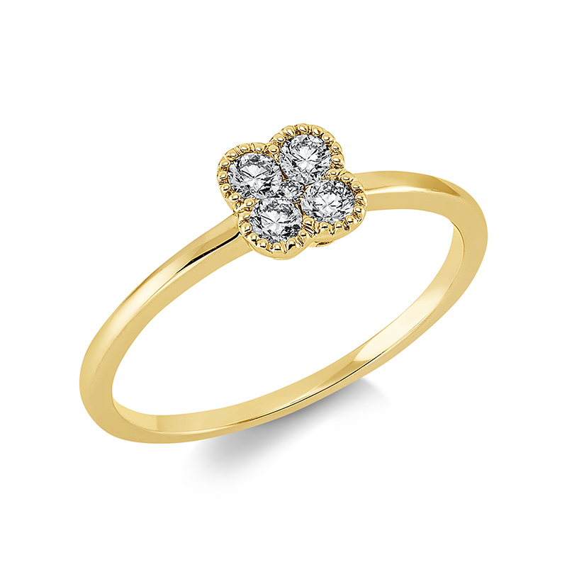 Image 90001330 - Ring 18 kt GG, 5 Brillanten 0,18 ct, TW-si, H:5,6 mm, B:5,6 mm, ...