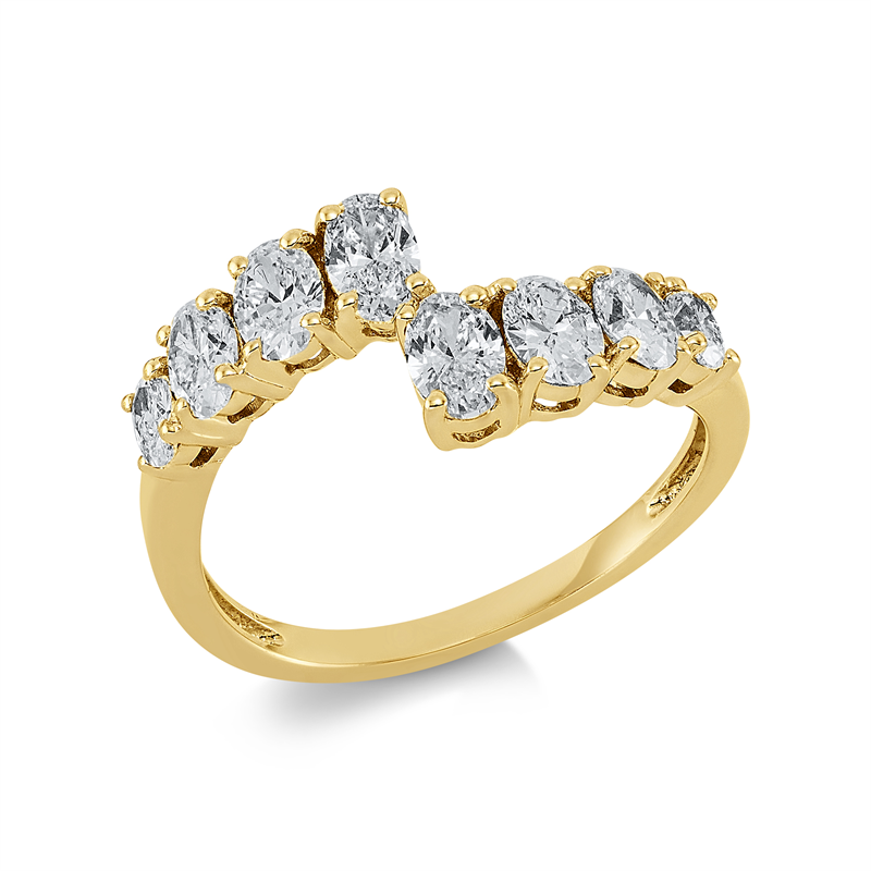 Image 90001331 - Ring 18 kt GG, 8 Oval 1,24 ct, TW-vsi, Weite:55 =*=*= Unterkategorie: Exklusiv, ...