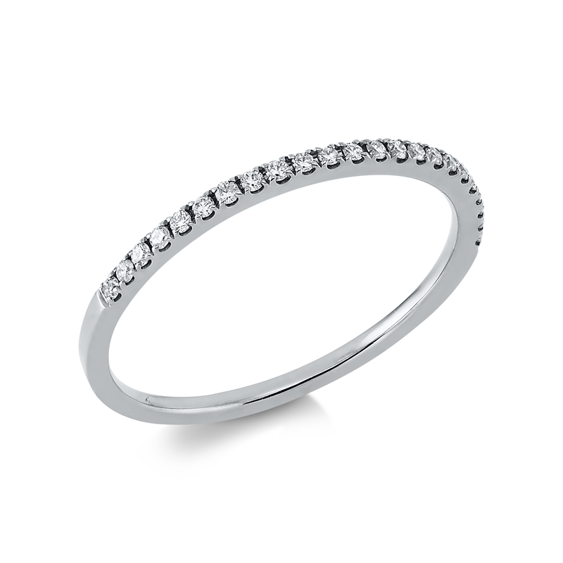 Image 90001358 - Ring 18 kt WG, 23 Brillanten 0,10 ct, TW-si, B:1,0 mm, Weite:55 =*=*= Unterkategorie: ...
