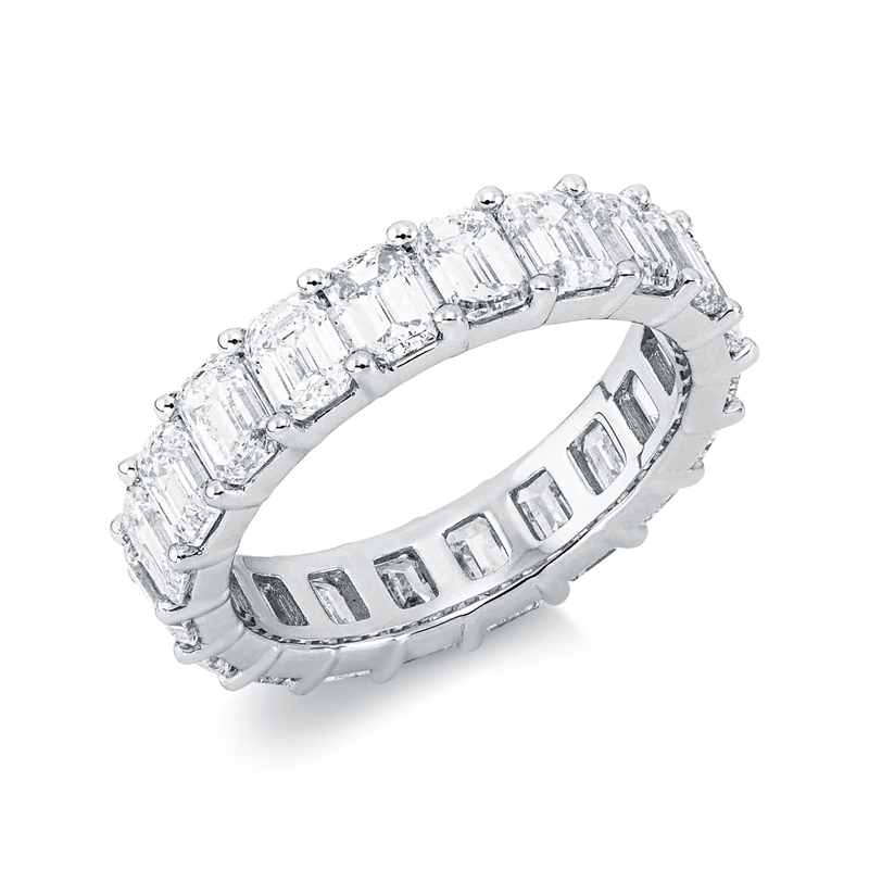 Image 90001395 - Ring 4er-Krappe 18 kt WG, 20 Sm.schliff 5,00 ct, TW-si, Weite:54 =*=*= Unterkategorie: ...