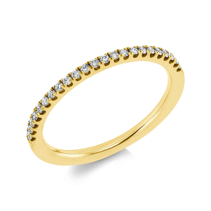 Image 90001406 - Ring 18 kt GG, 23 Brillanten 0,16 ct, TW-si, S:1,6 mm, Weite:53 =*=*= Unterkategorie: ...