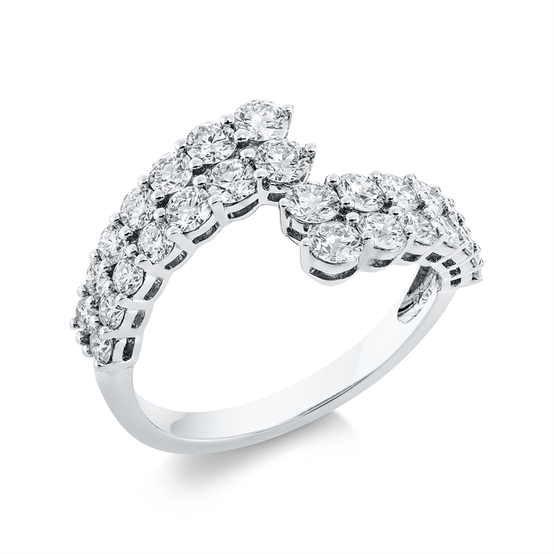 Image 90001423 - Ring 18 kt WG, 28 Brillanten 1,56 ct, TW-si, Weite:54 =*=*= Unterkategorie: Exklusiv, ...