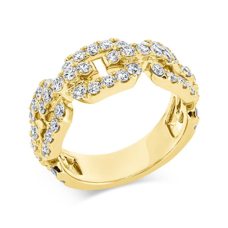 Image 90001454 - Ring 18 kt GG, 58 Brillanten 1,44 ct, TW-vsi, Weite:54 =*=*= Unterkategorie: Exklusiv, ...