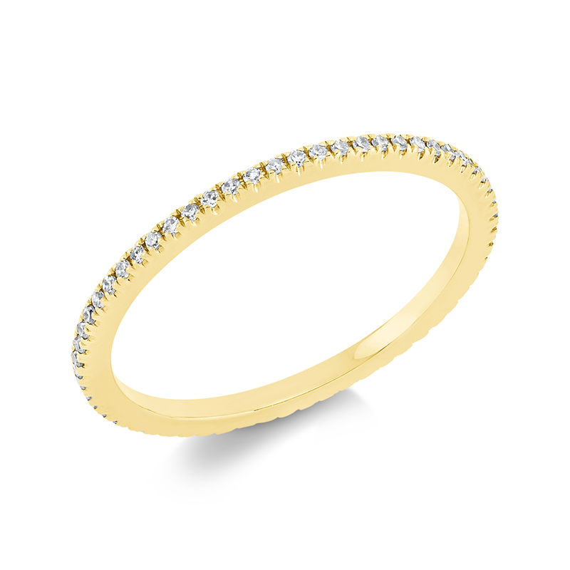 Image 90001483 - Ring 18 kt GG, 62 Diamanten 0,14 ct, TW-si, Weite:53 =*=*= Unterkategorie: Memoire ...