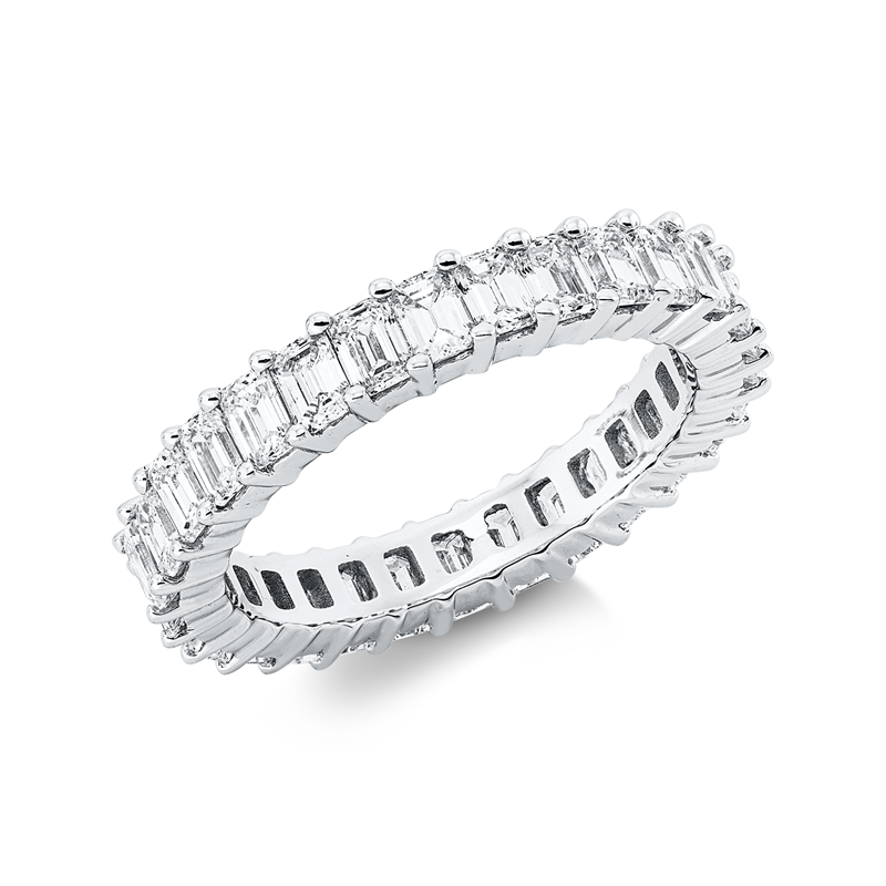 Image 90001485 - Ring 18 kt WG, 30 Sm.schliff 3,00 ct, TW-si, Weite:54 =*=*= Unterkategorie: Baguette, ...