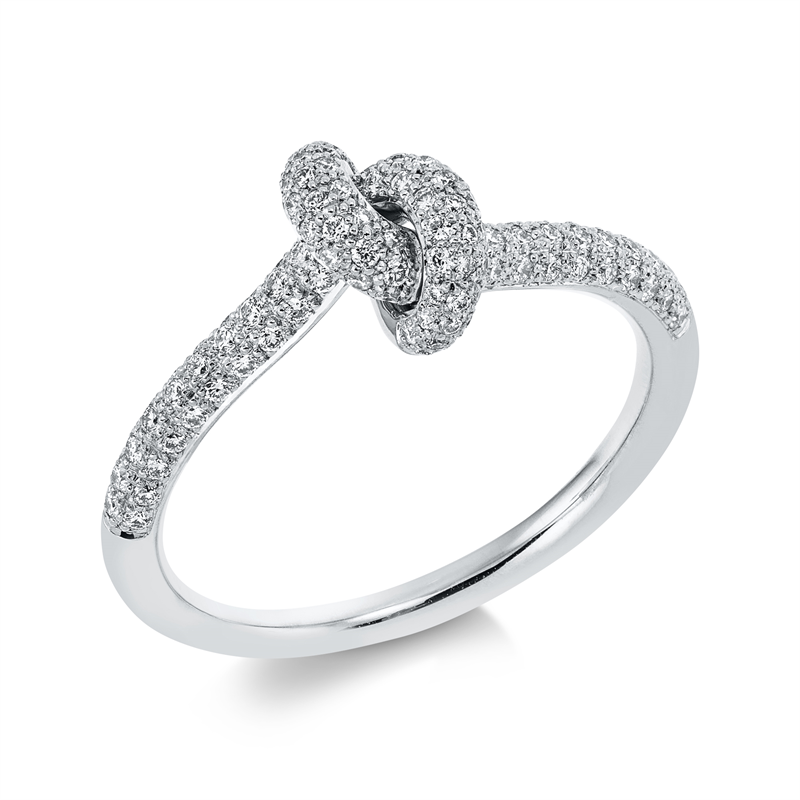 Image 90001535 - Ring 18 kt WG, 118 Brillanten 0,40 ct, TW-si, Weite:54 =*=*= Unterkategorie: Pavé, ...
