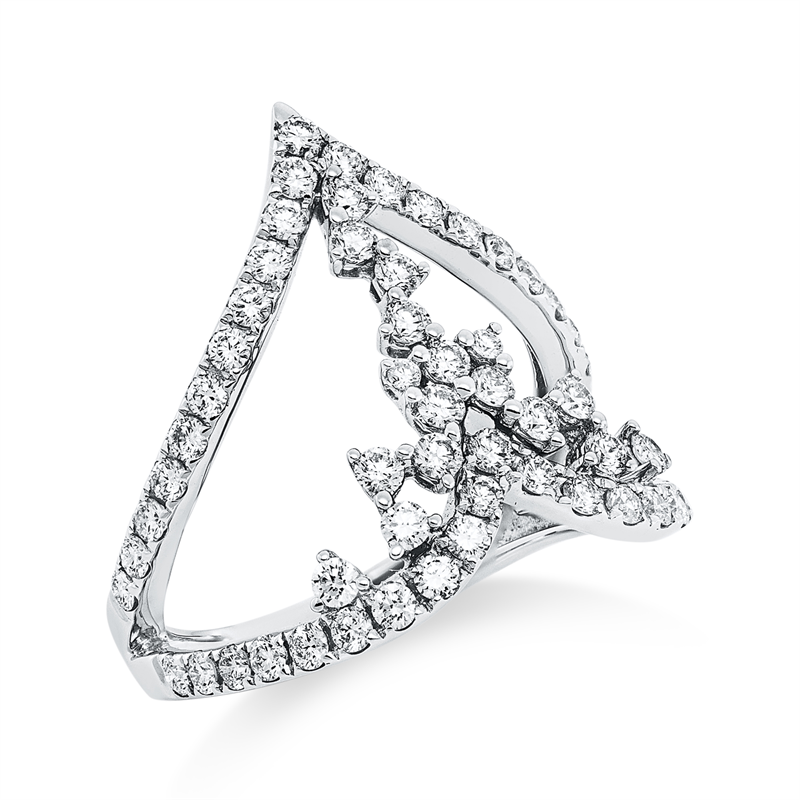 Image 90001597 - Ring 18 kt WG, 61 Brillanten 1,10 ct, TW-vsi, Weite:53 =*=*= Unterkategorie: Modern ...