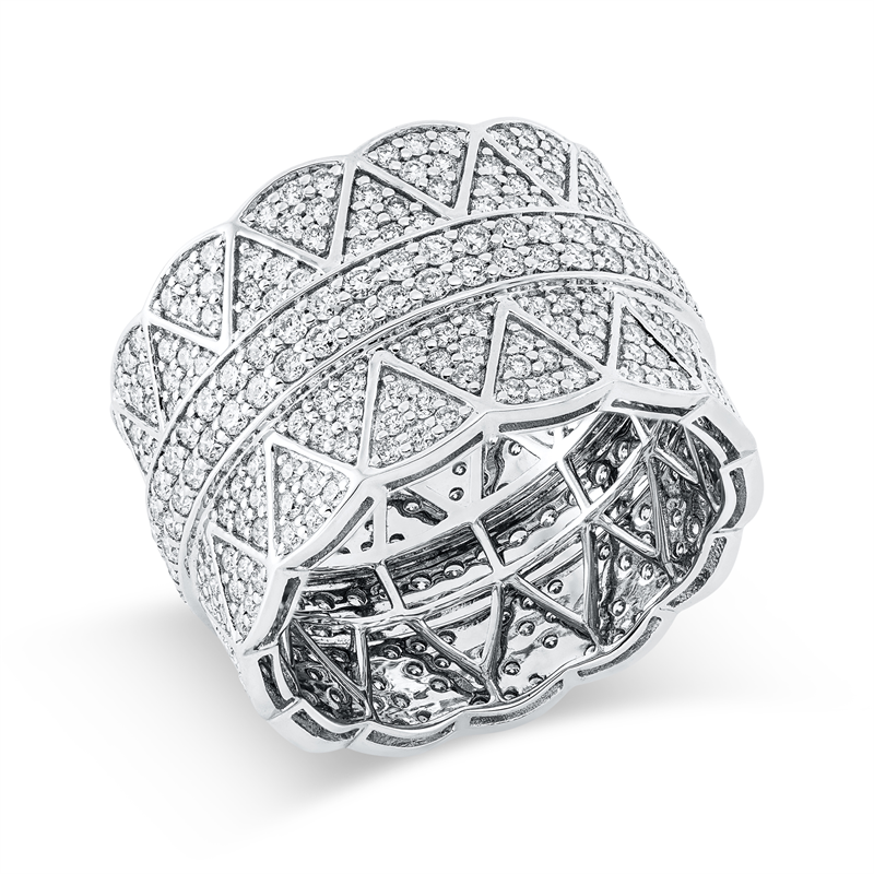 Image 90001626 - Ring 18 kt WG, 92 Brillanten 0,92 ct, TW-vsi, 312 Brillanten 1,55 ct, TW-vsi, ...